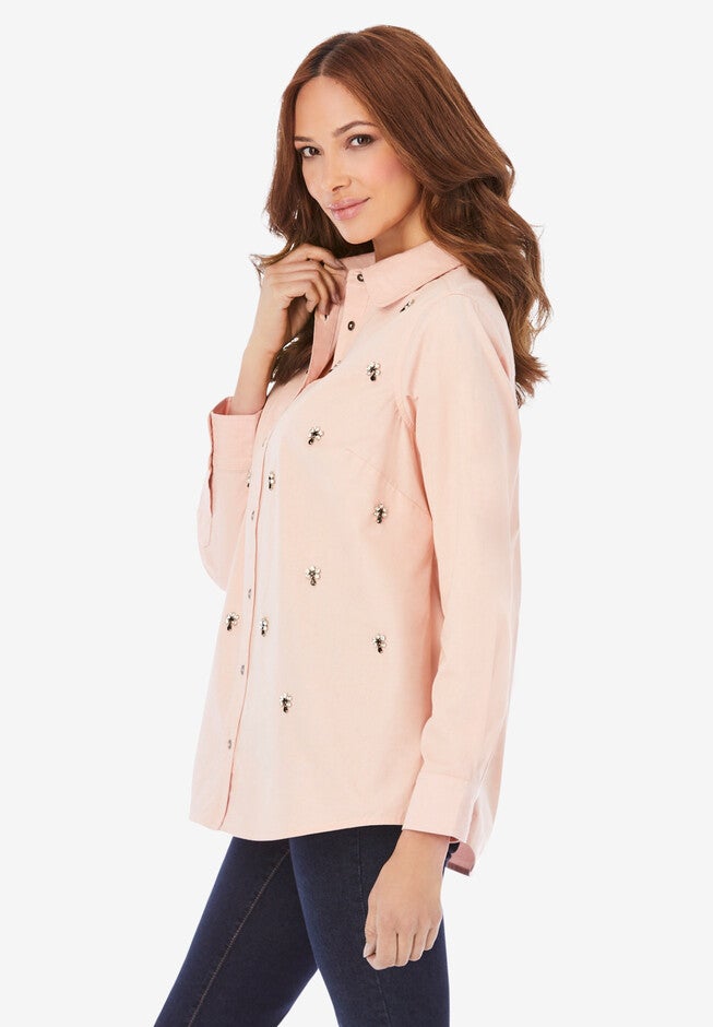 Gem Stud Big Shirt, , alternate image number null