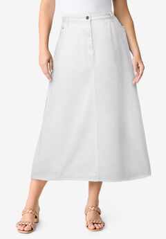 Plus Size Easy-Wear A-Line Skirt