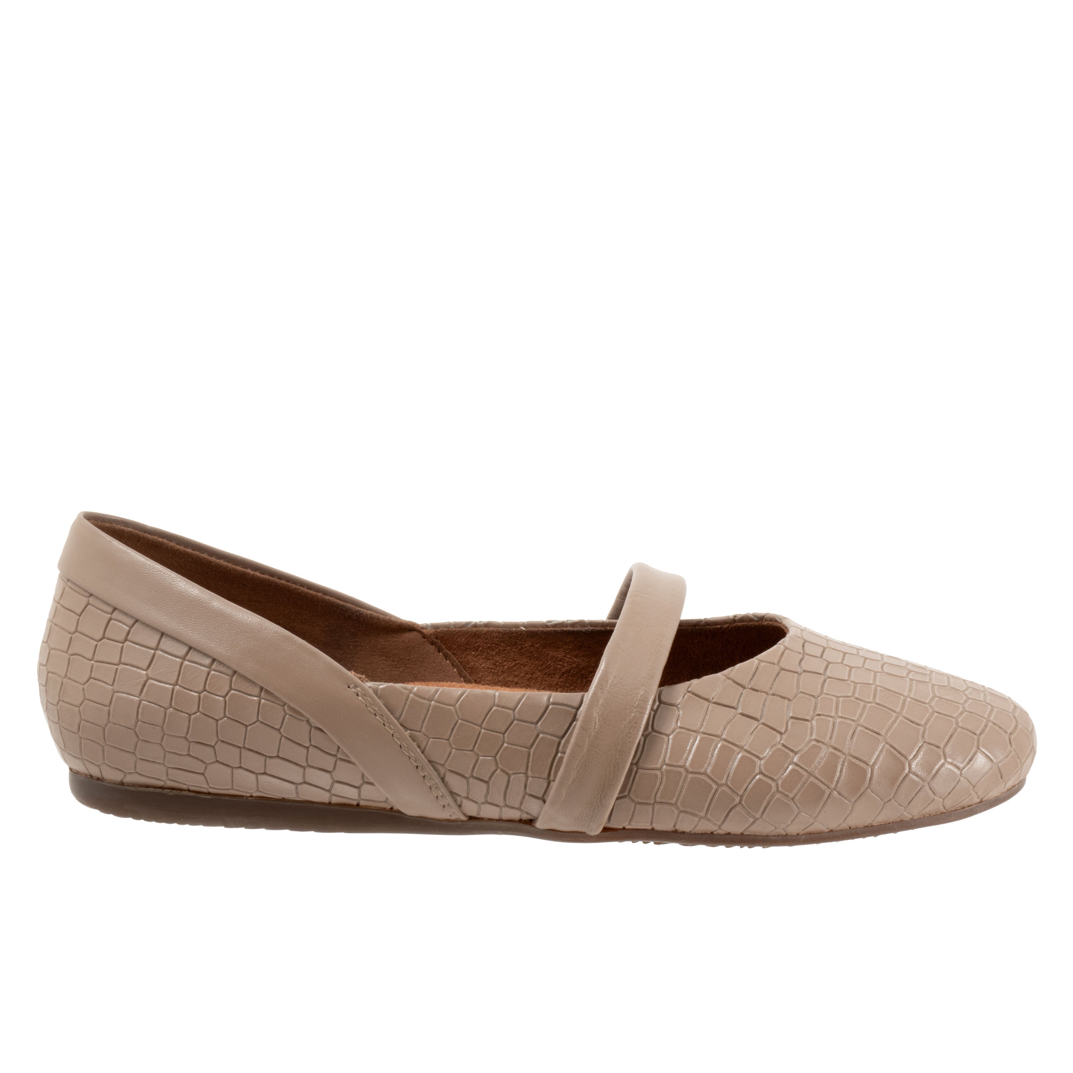 Samara Flat, DARK TAUPE CROCO, alternate image number 4