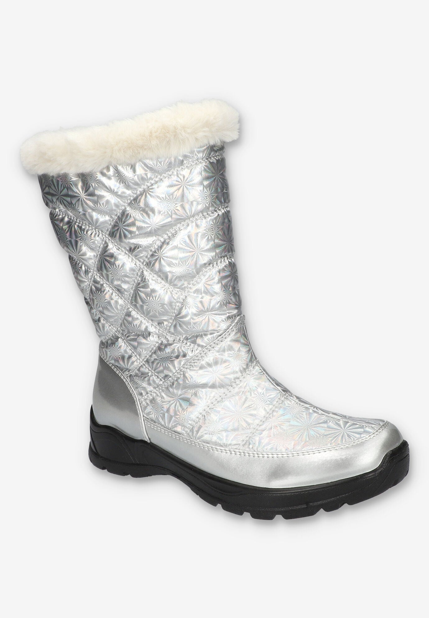 Cuddle Waterproof Boot, SILVER PATENT, hi-res image number 0