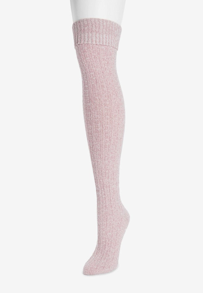 Microfiber Over The Knee Socks, , alternate image number 2