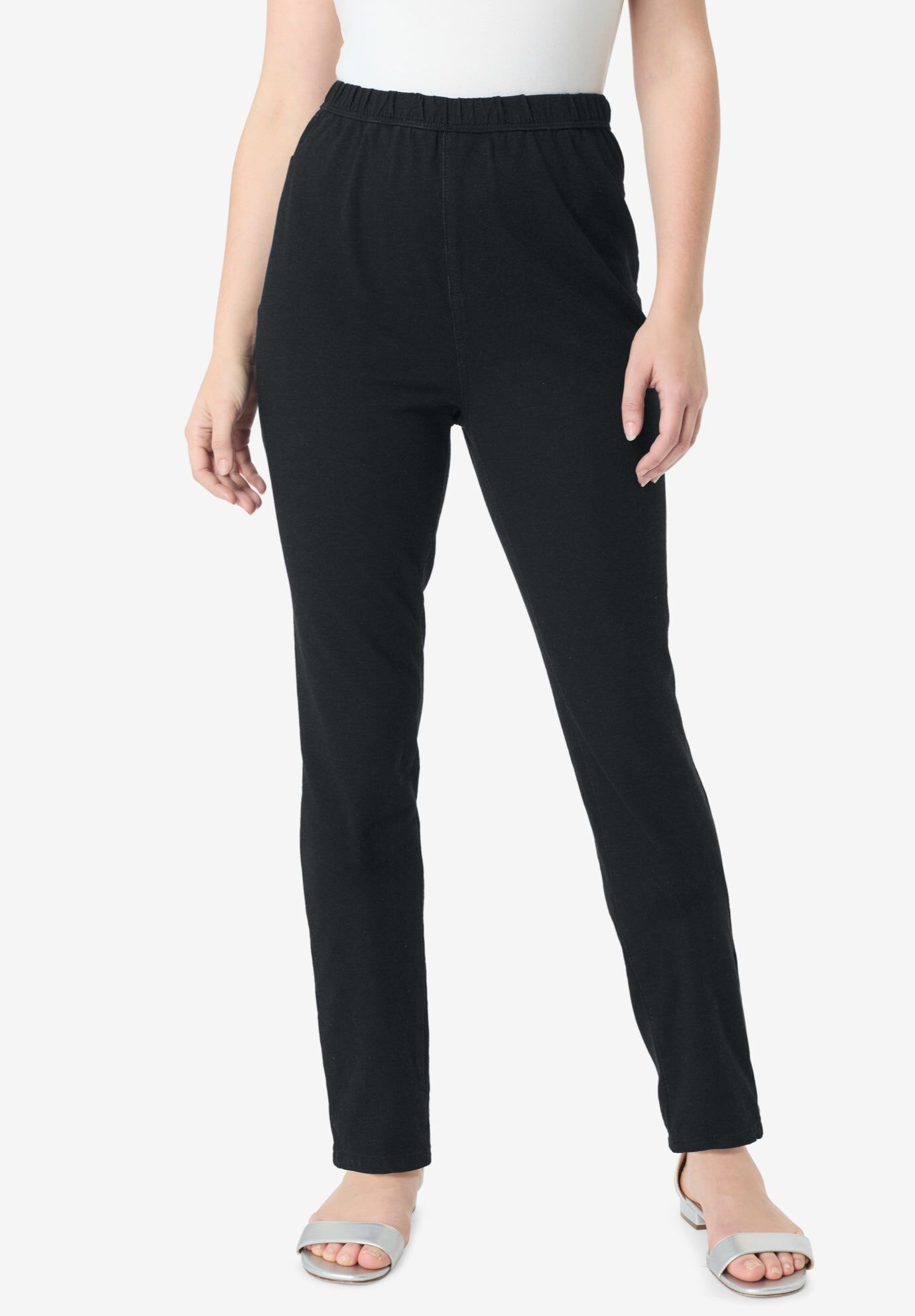 Knit Jean Jegging, BLACK, hi-res image number 0