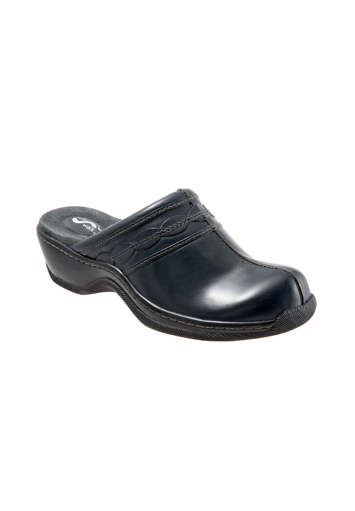 Abby Clog by SoftWalk&reg;, NAVY, hi-res image number 0