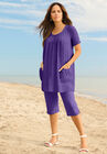 Soft Knit Capri Pant, , alternate image number null