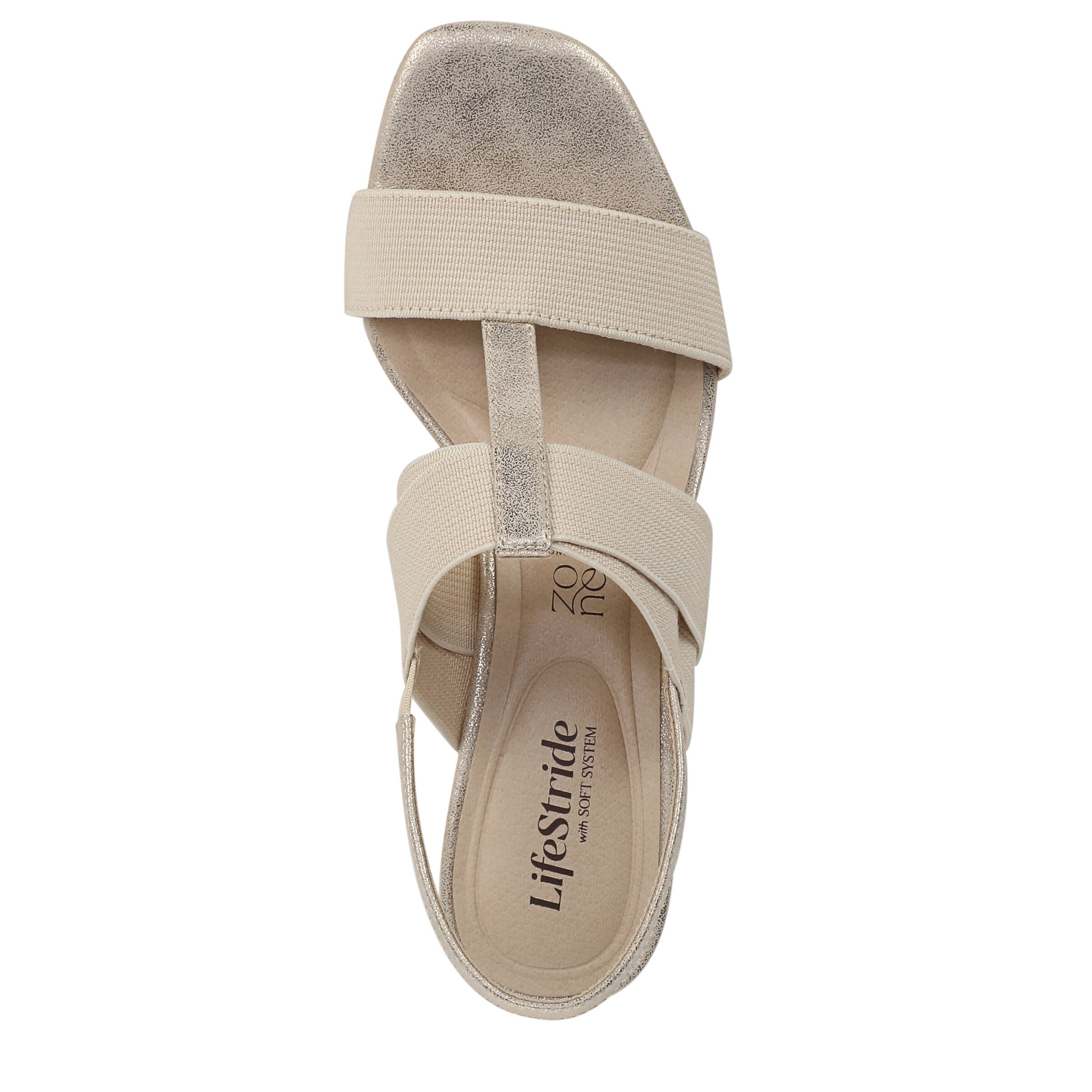 Sweet Slingback Wedge Sandal, PLATINO GOLD, alternate image number 6