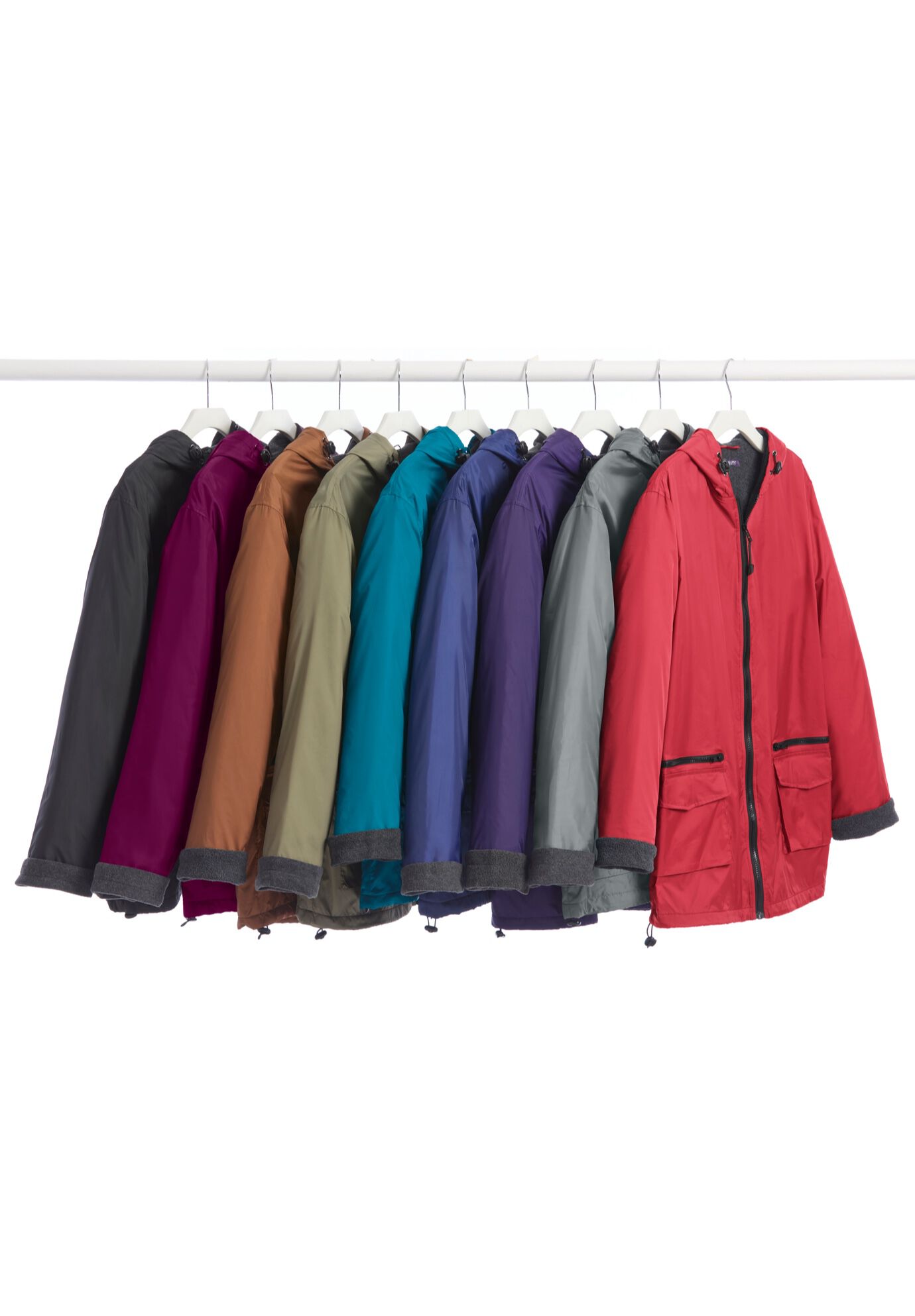 Plus Size Hooded Nylon Jacket, , alternate image number 4