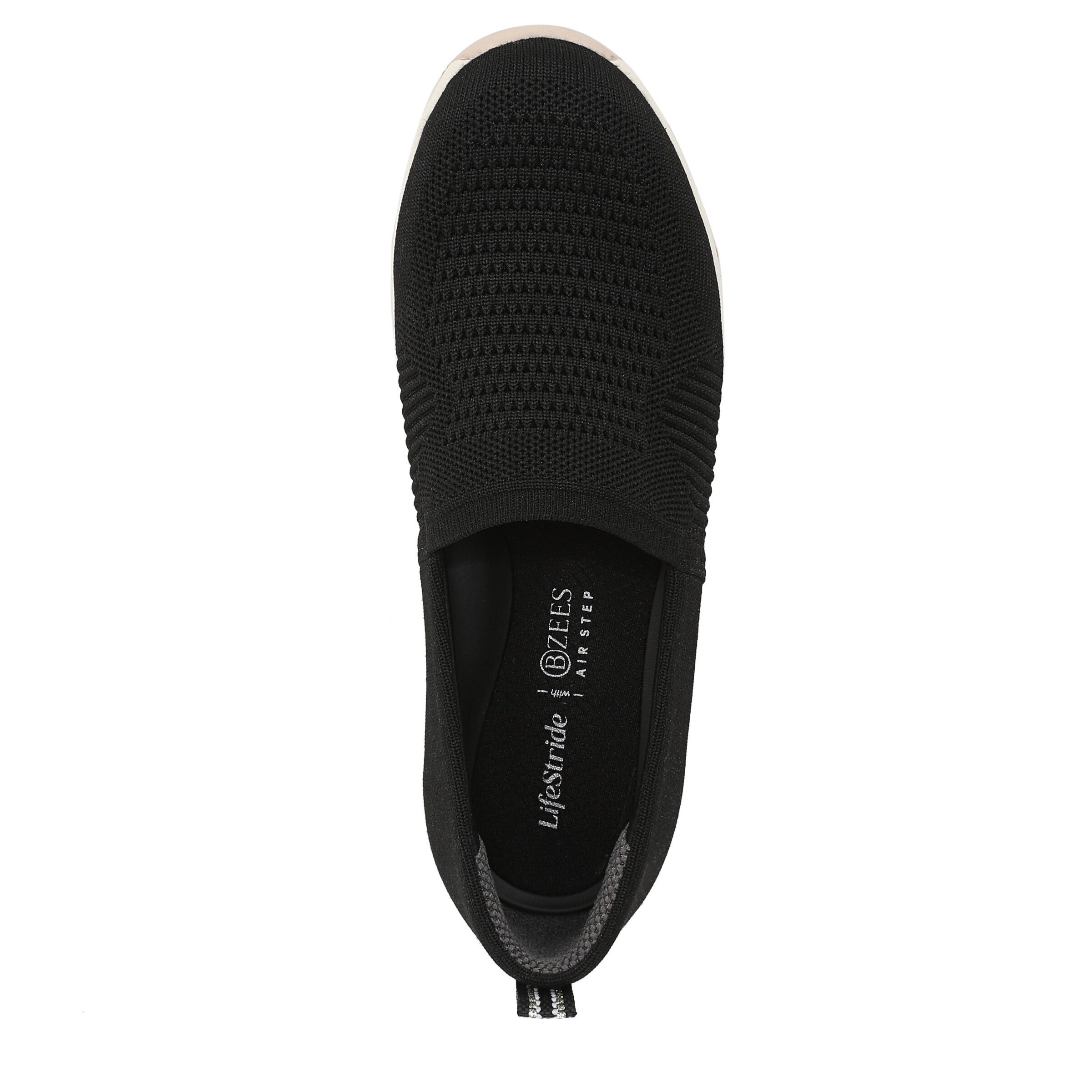Rest Slip-On Flat, BLACK KNIT FABRIC, alternate image number 6