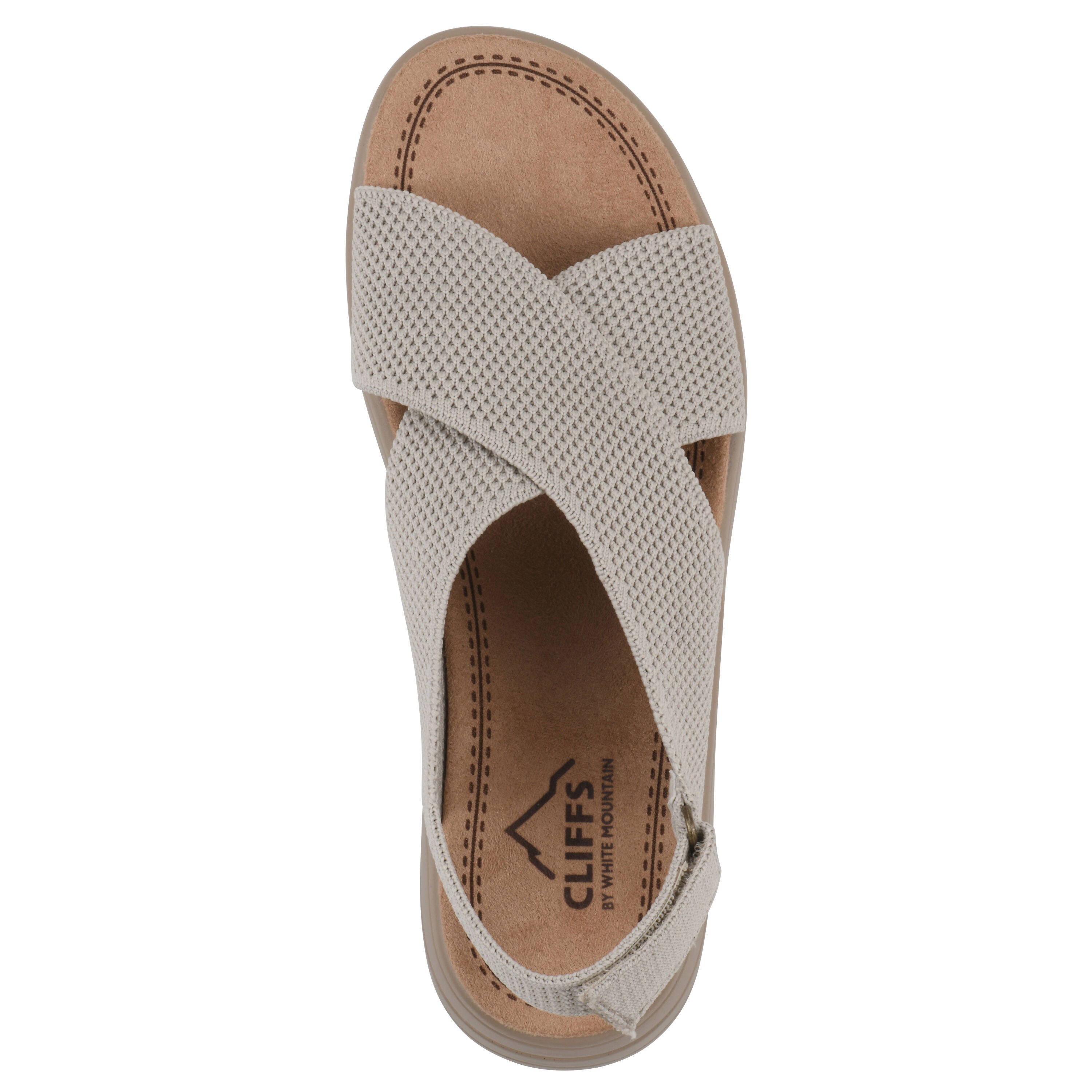 Harleen Flatform Sandal, OFF WHITE FABRIC, alternate image number 4