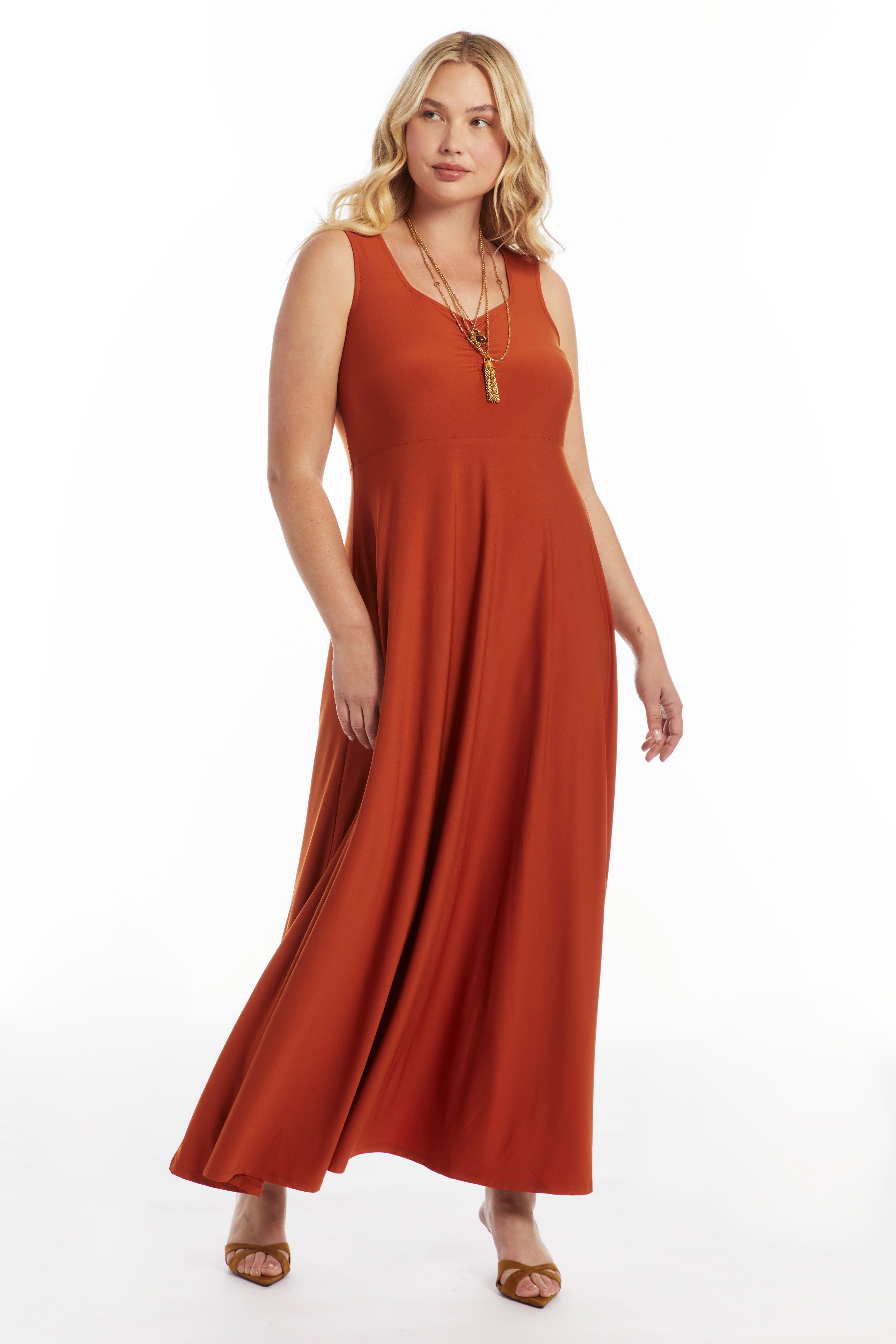 Sleeveless Sweetheart Knit Maxi Dress