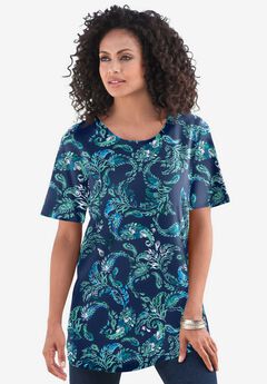 Plus Size Cotton Ultimate Crewneck Tee