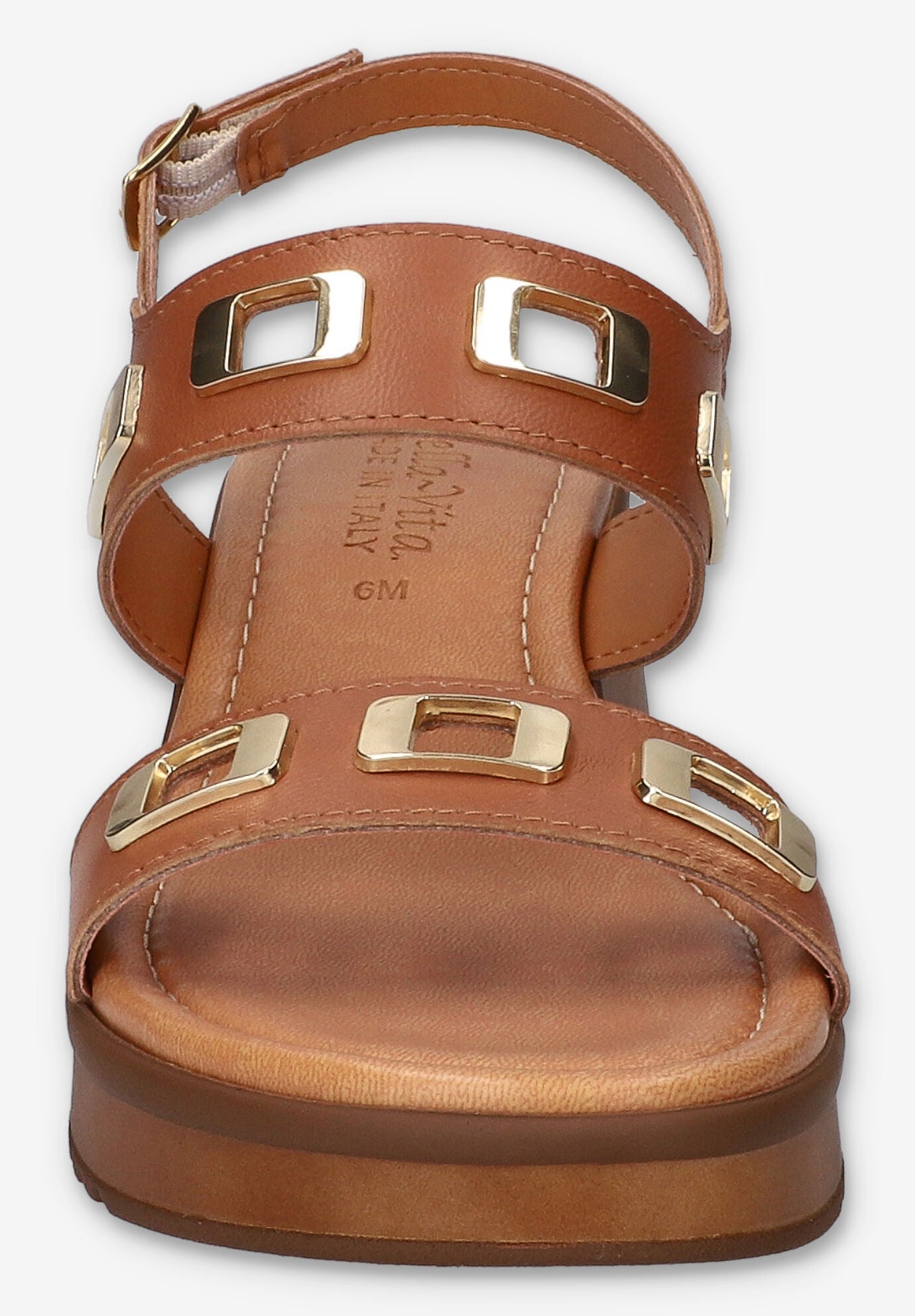 Vic-Italy Wedge Sandal, WHISKEY LEATHER, on-hover image number 1