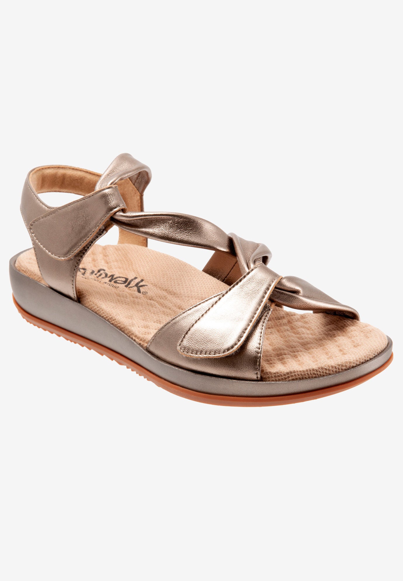 Del Rey Sandals by SoftWalk&reg;, BRONZE, hi-res image number 0