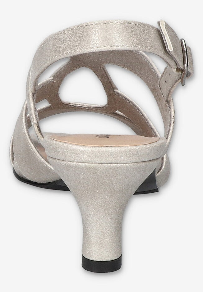 Zella Heeled Sandal, SILVER, alternate image number 3