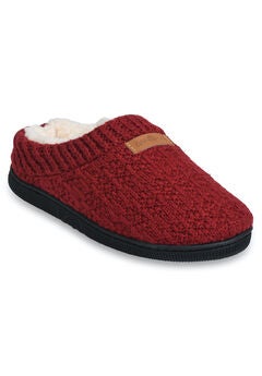 Textured Knit Rib Cuff Clog Slipper Slippers