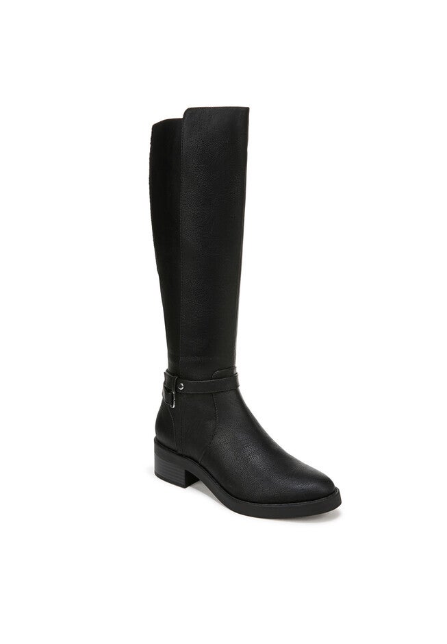 Berkley Tall Wide Calf Boot, BLACK FAUX LEATHER, hi-res image number 0