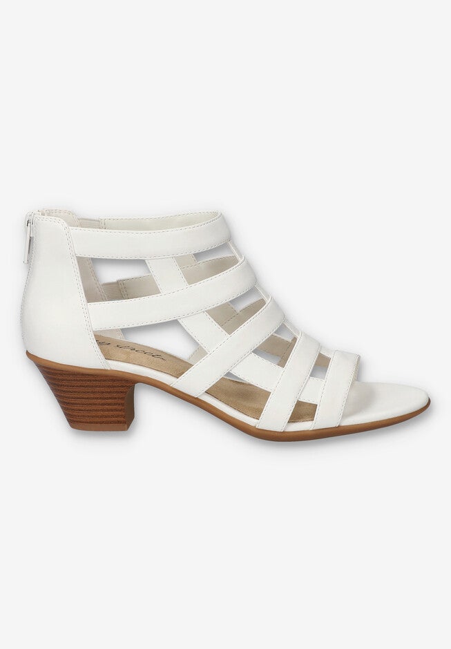 Marg Gladiator Sandal, WHITE, alternate image number null