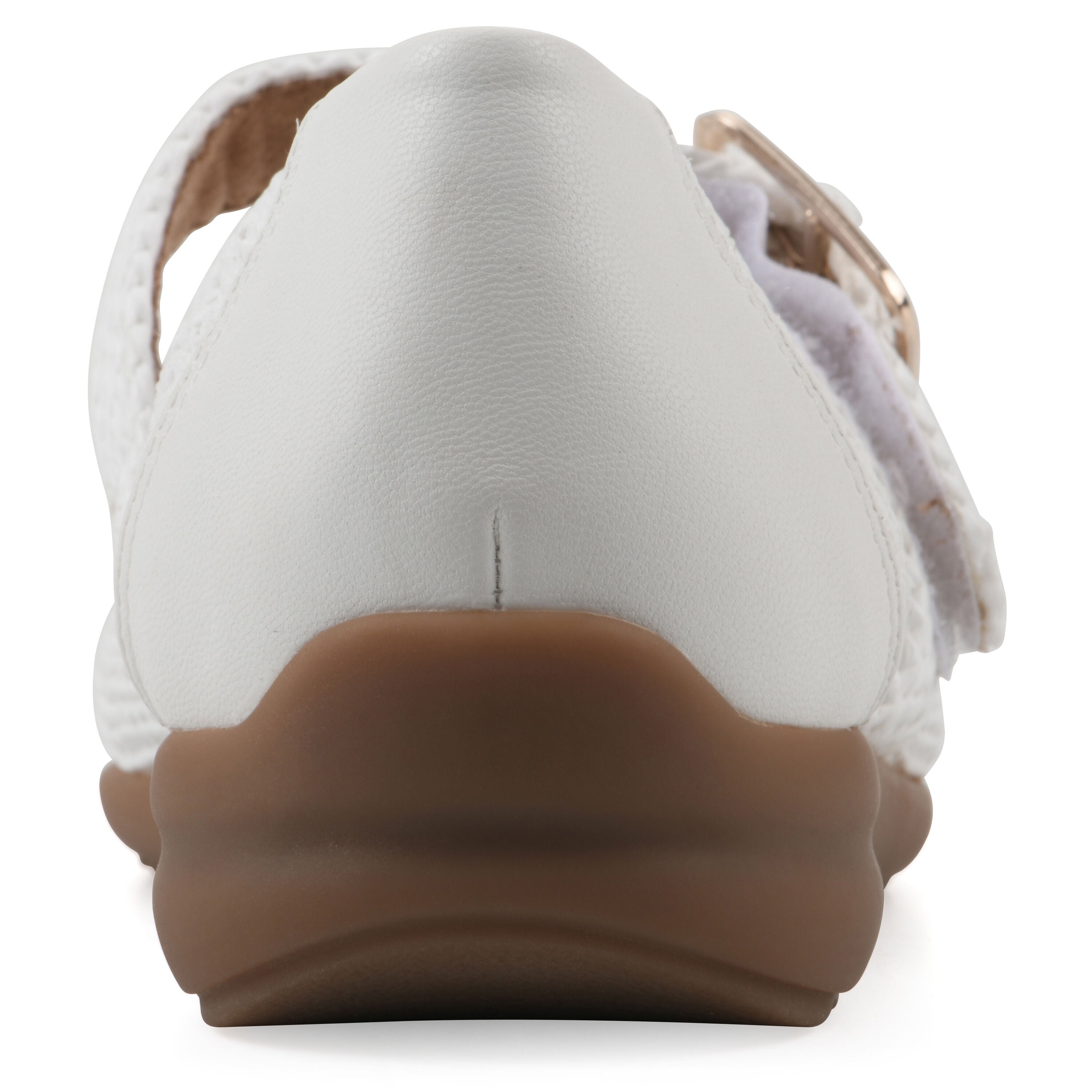 Cordette Mary Jane Flat, WHITE FABRIC, on-hover image number 1