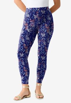 Plus Size Ankle Length Essential Stretch Legging