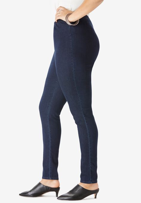 Skinny-Leg Pull-On Stretch Jean, , alternate image number null