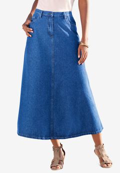 Plus Size Easy-Wear A-Line Skirt