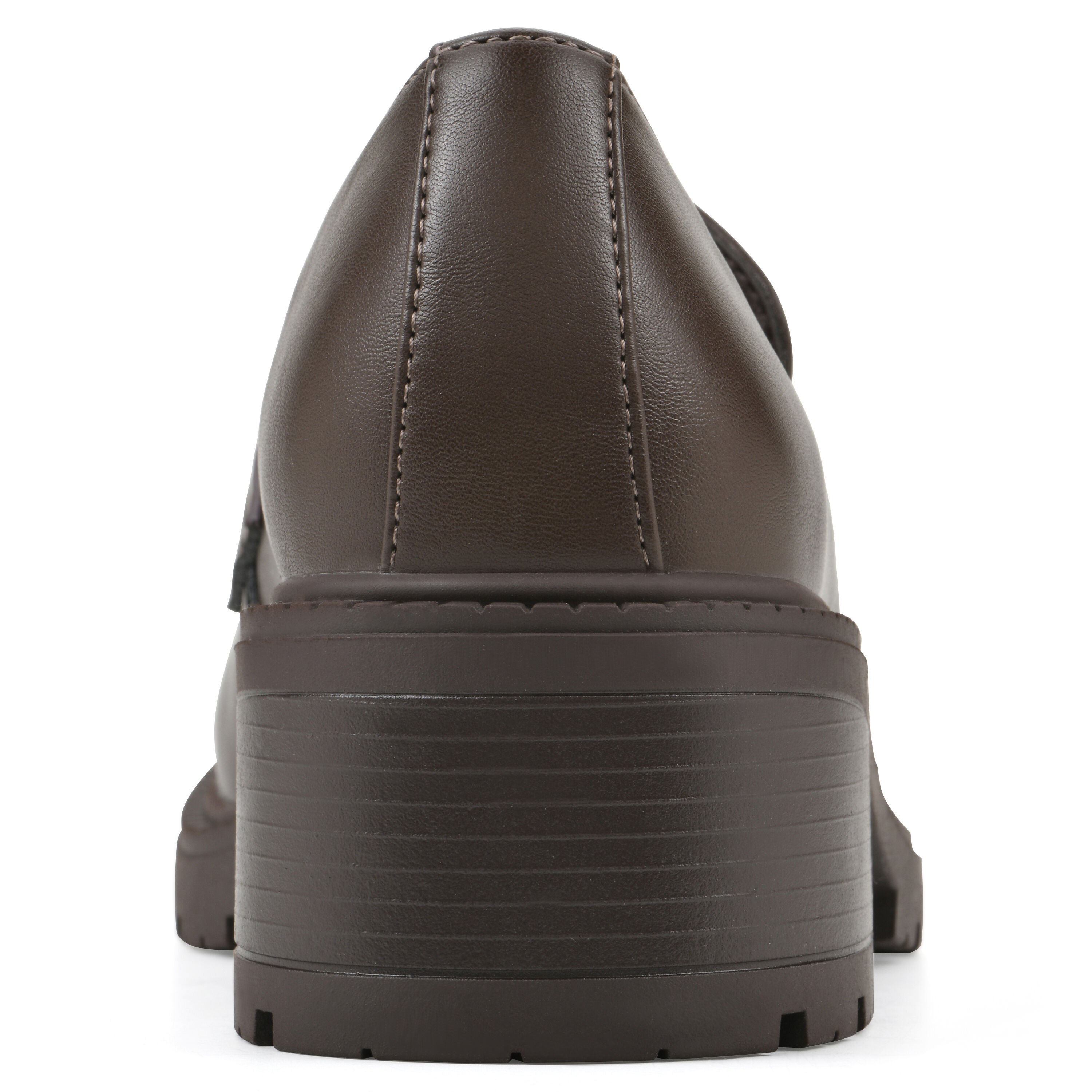 Brigetty Heeled Penny Loafer, BROWN SMOOTH, on-hover image number 1