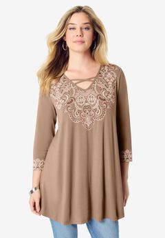 Criss Cross Ultra Drape Tunic