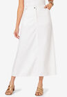 A-Line Kate Skirt, WHITE DENIM, hi-res image number null