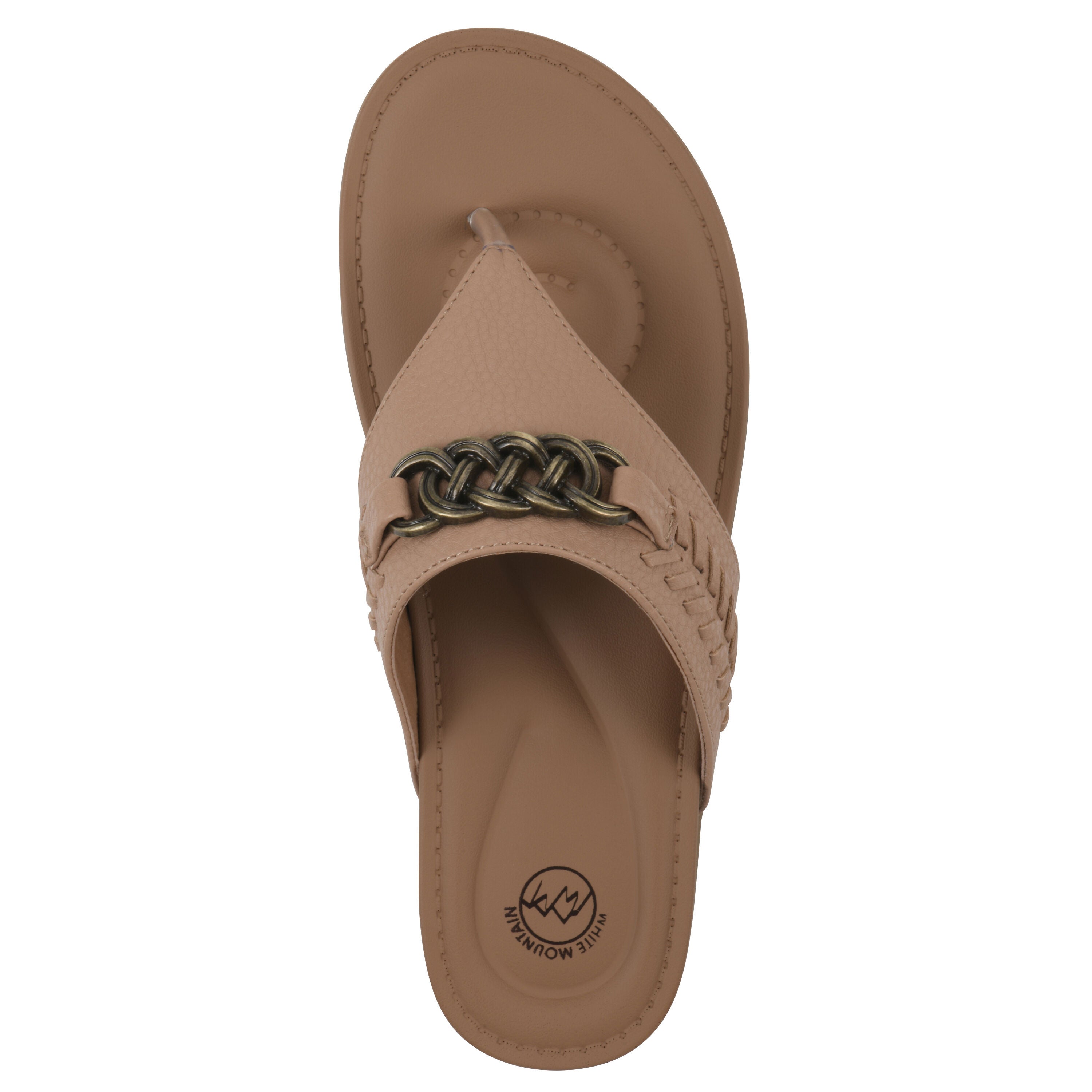 Aladdin Thong Sandal, NATURAL SMOOTH, alternate image number 4