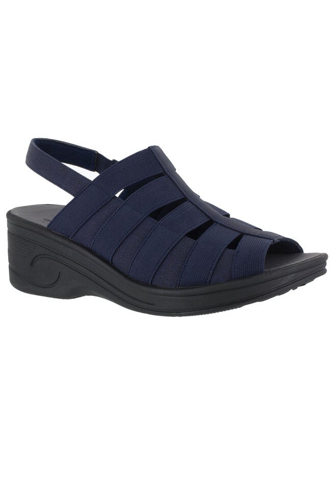 Floaty Sandals by Easy Street®, NAVY, hi-res image number 0