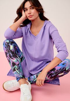 French Terry Tunic Hoodie