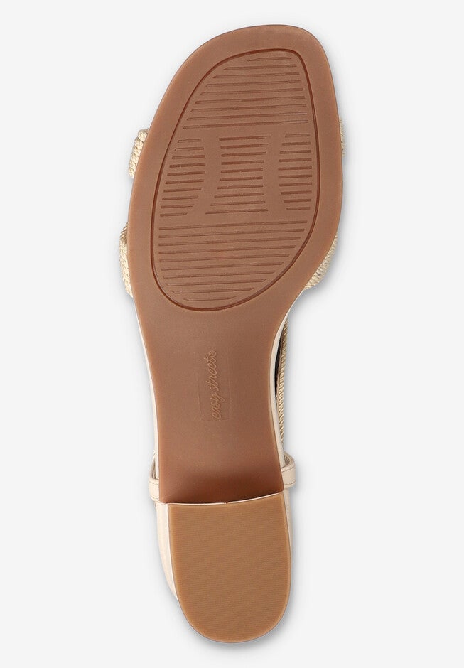 Festival Block Heel Sandal, BEIGE WOVEN, alternate image number 5