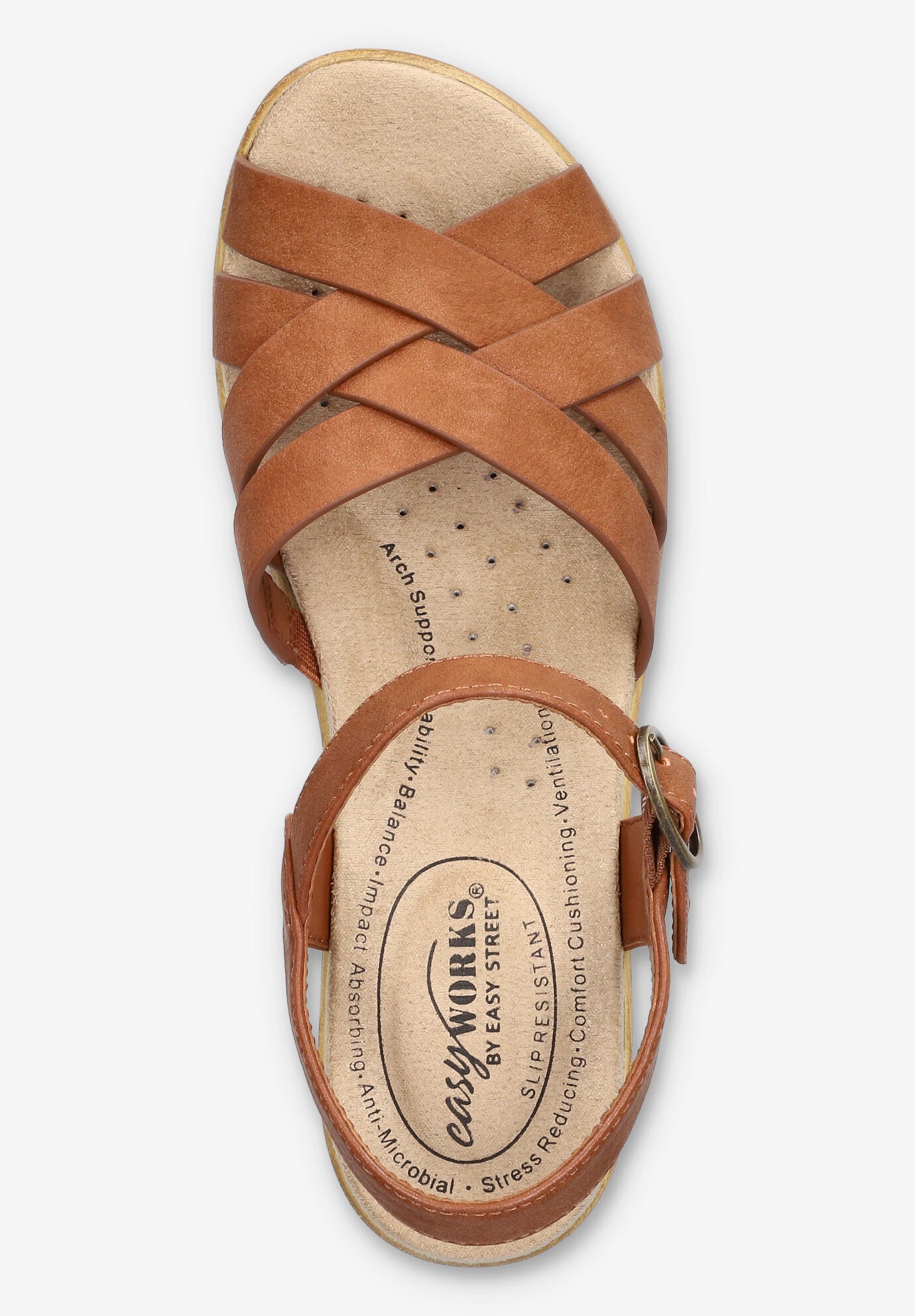 Miyah Slip-Resistant Sandal, TAN, alternate image number 6