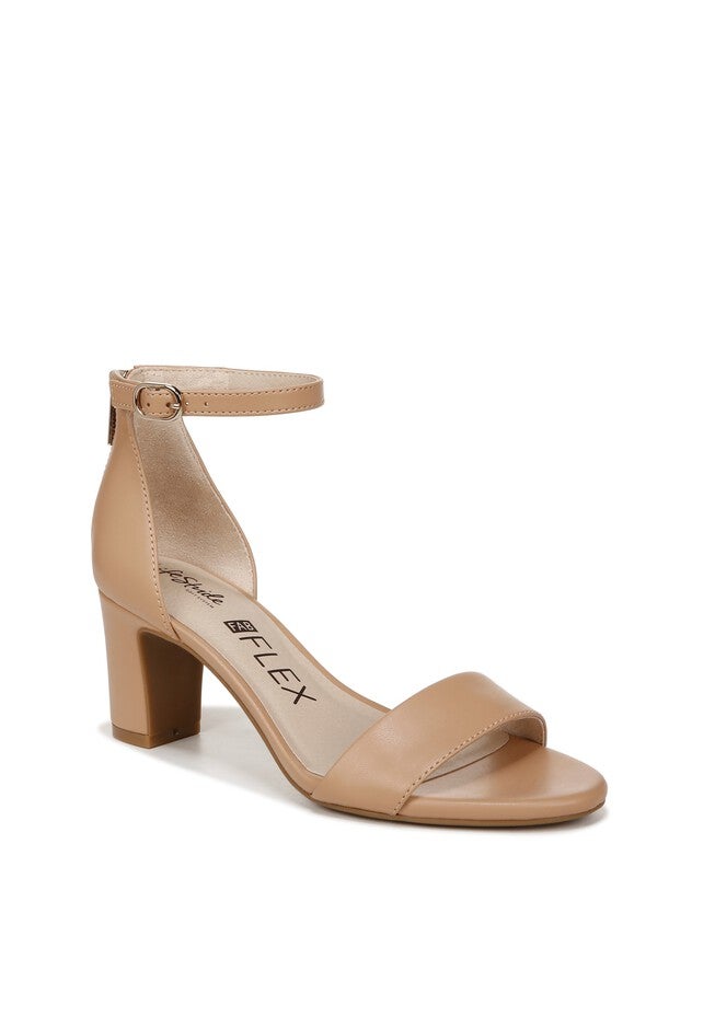 Florence Heeled Sandal, CAMEL TAN LEATHER, hi-res image number 0