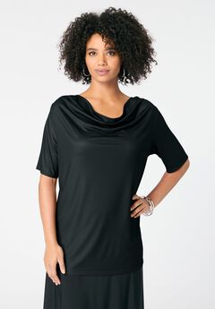 Cowl Neck Knit Top