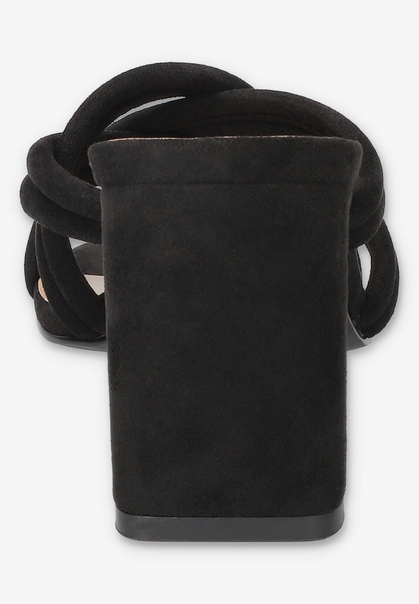 Carmen Heeled Sandal, BLACK SUEDE, alternate image number 3