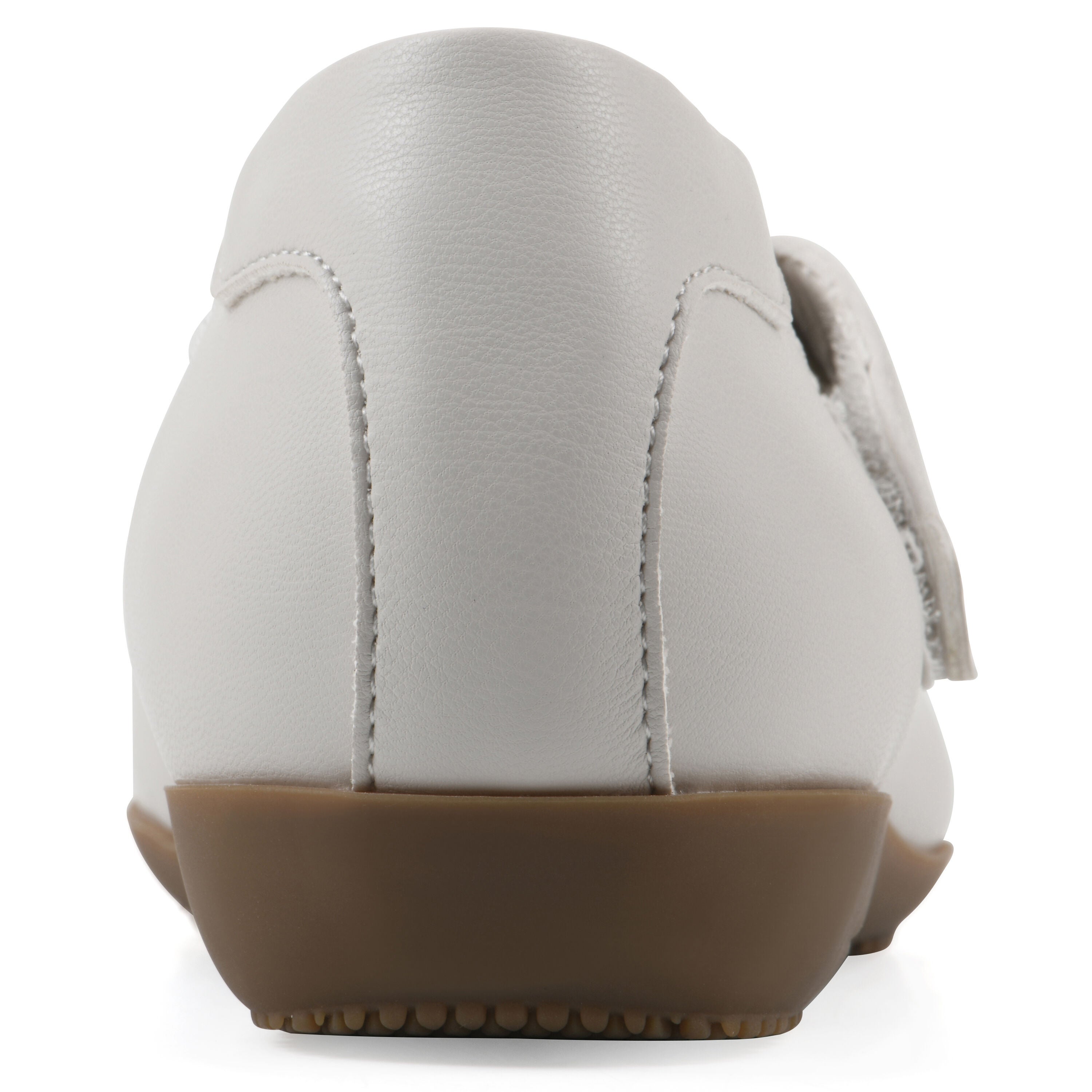 Carwen Mary Jane Flat, OFF WHITE SMOOTH, on-hover image number 1