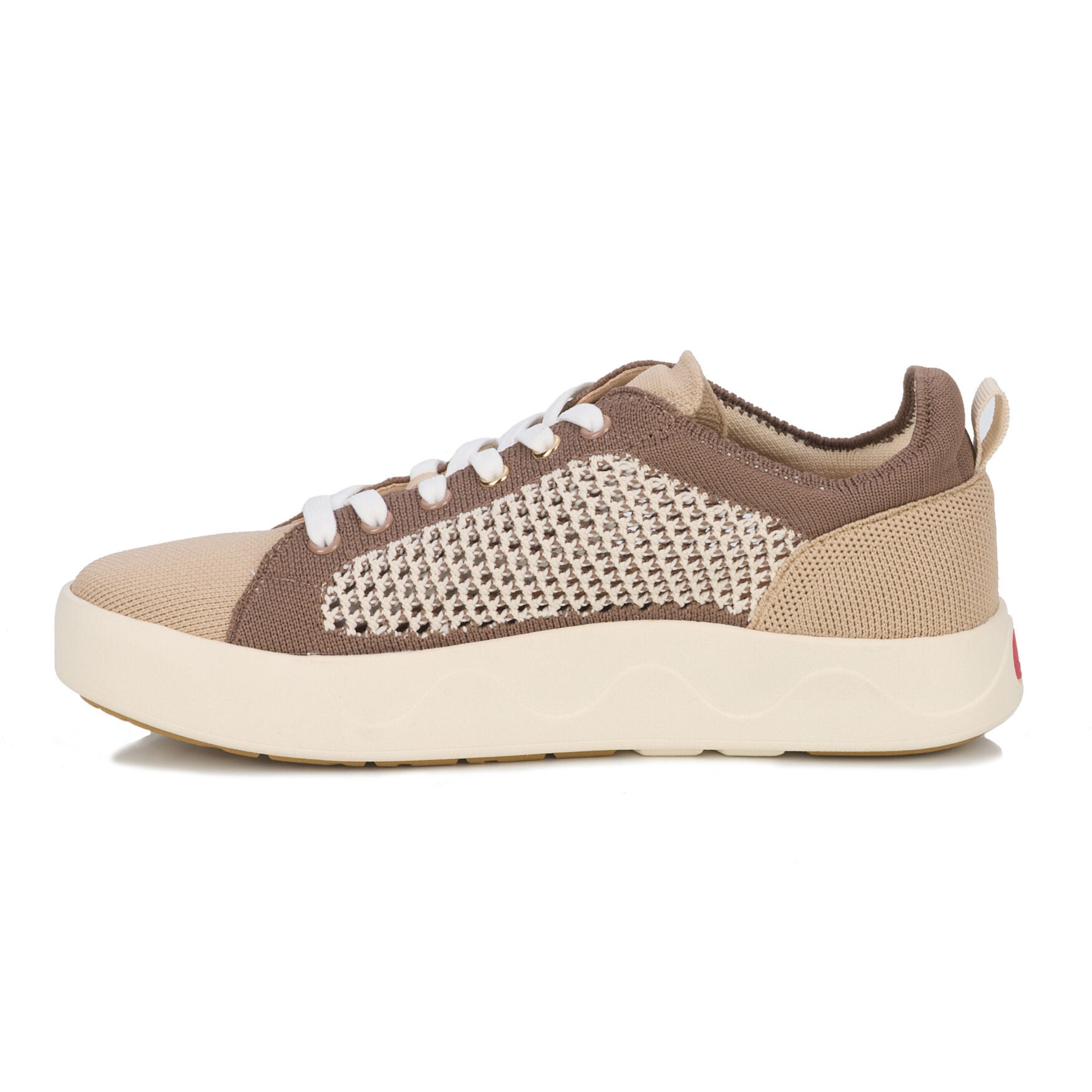 Sunnie Knit and Mesh Sneaker, TAUPE BEIGE, alternate image number 4