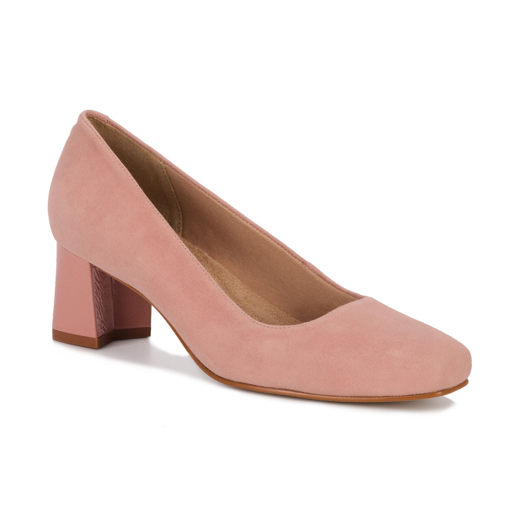 Meredith Square Toe Suede Pump, ROSEWOOD KID SUEDE, alternate image number 7