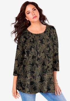 Ultimate Three Quarter Sleeve Swing Tee