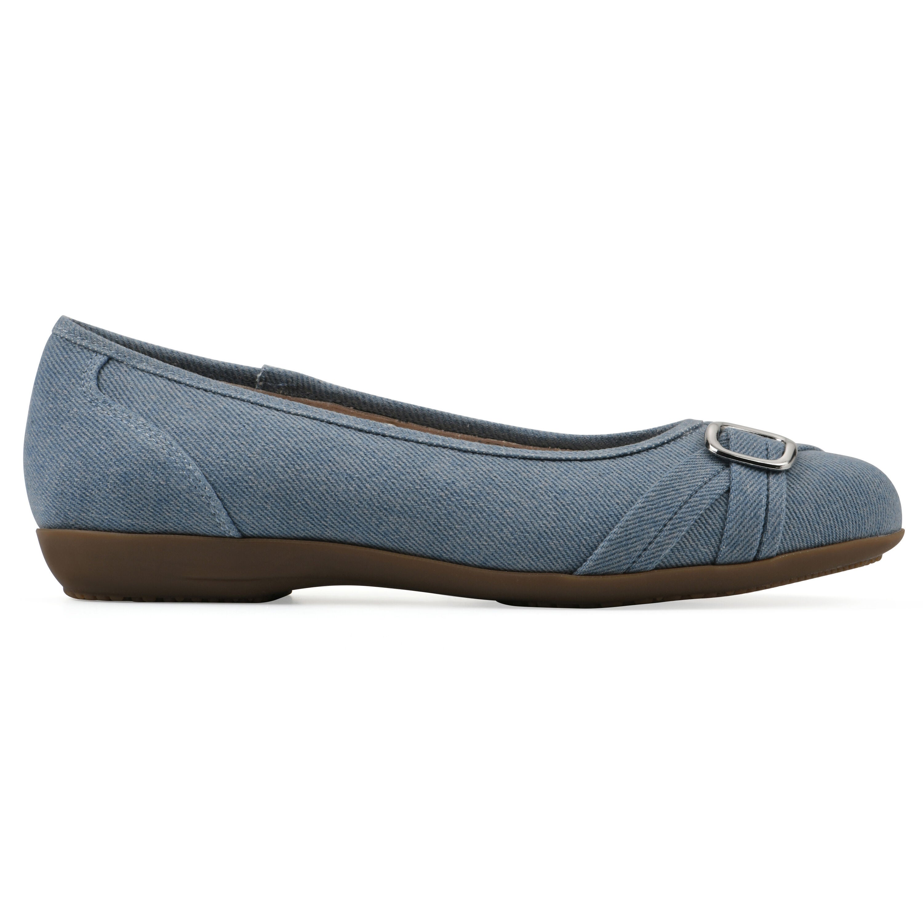 Calming Ballet Flat, DENIM BLUE FABRIC, alternate image number 2