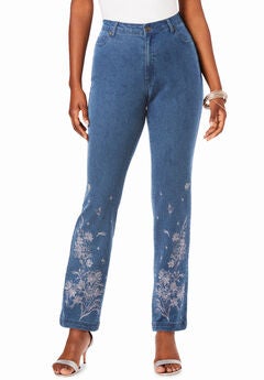Plus Size Cotton Jeans