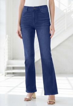 Plus Size 360º Stretch 5-Pocket Bootcut Pull-On Jean
