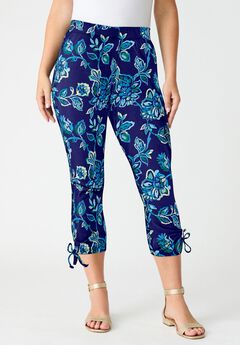 Lace-Up Capri Leggings