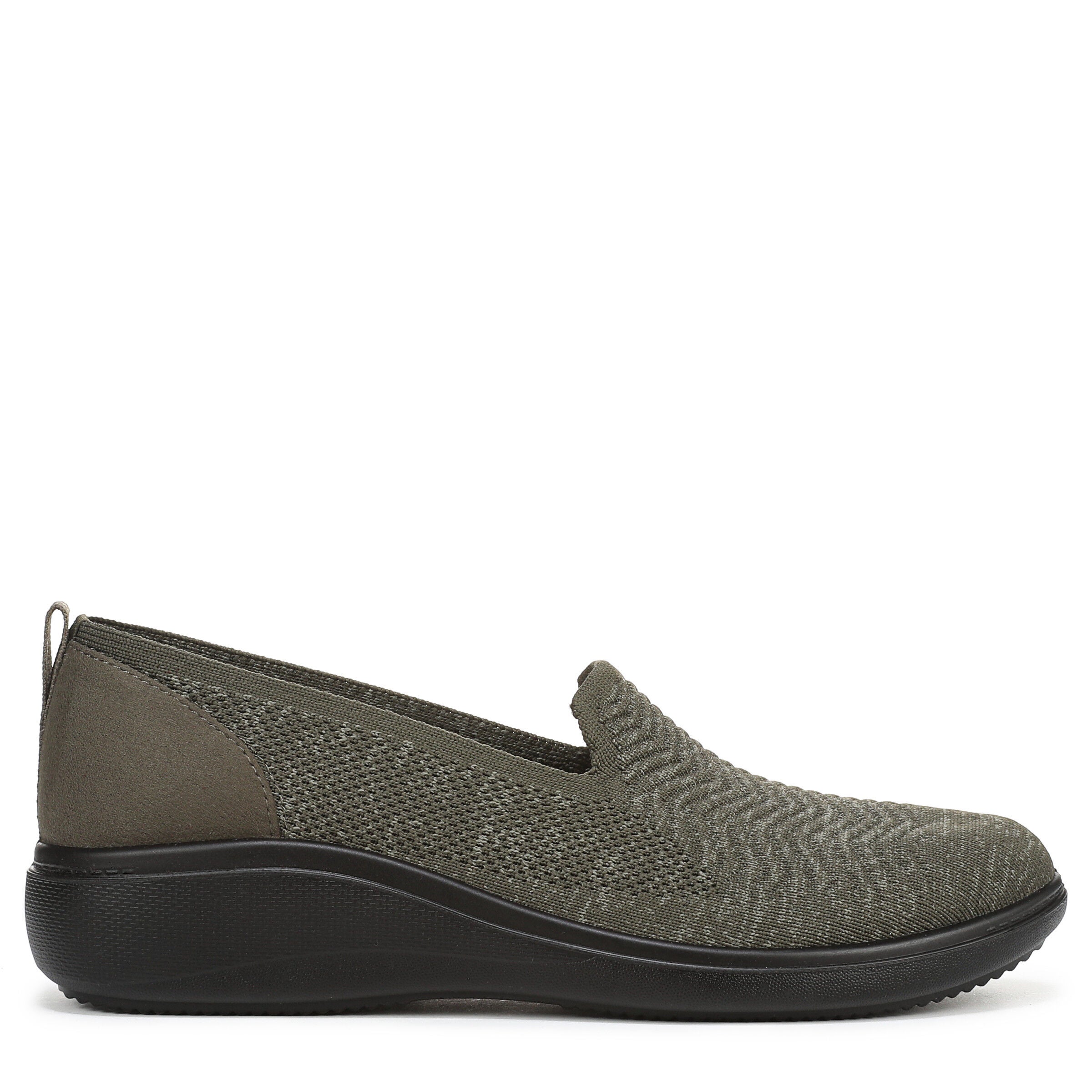 Boulevard Knit Slip-On Flat, ARMY GREEN FABRIC, alternate image number 3