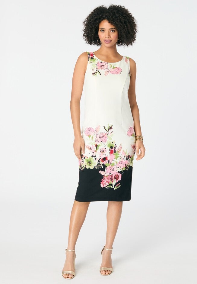 Printed Jacket Dress, ROSE WHITE, alternate image number null