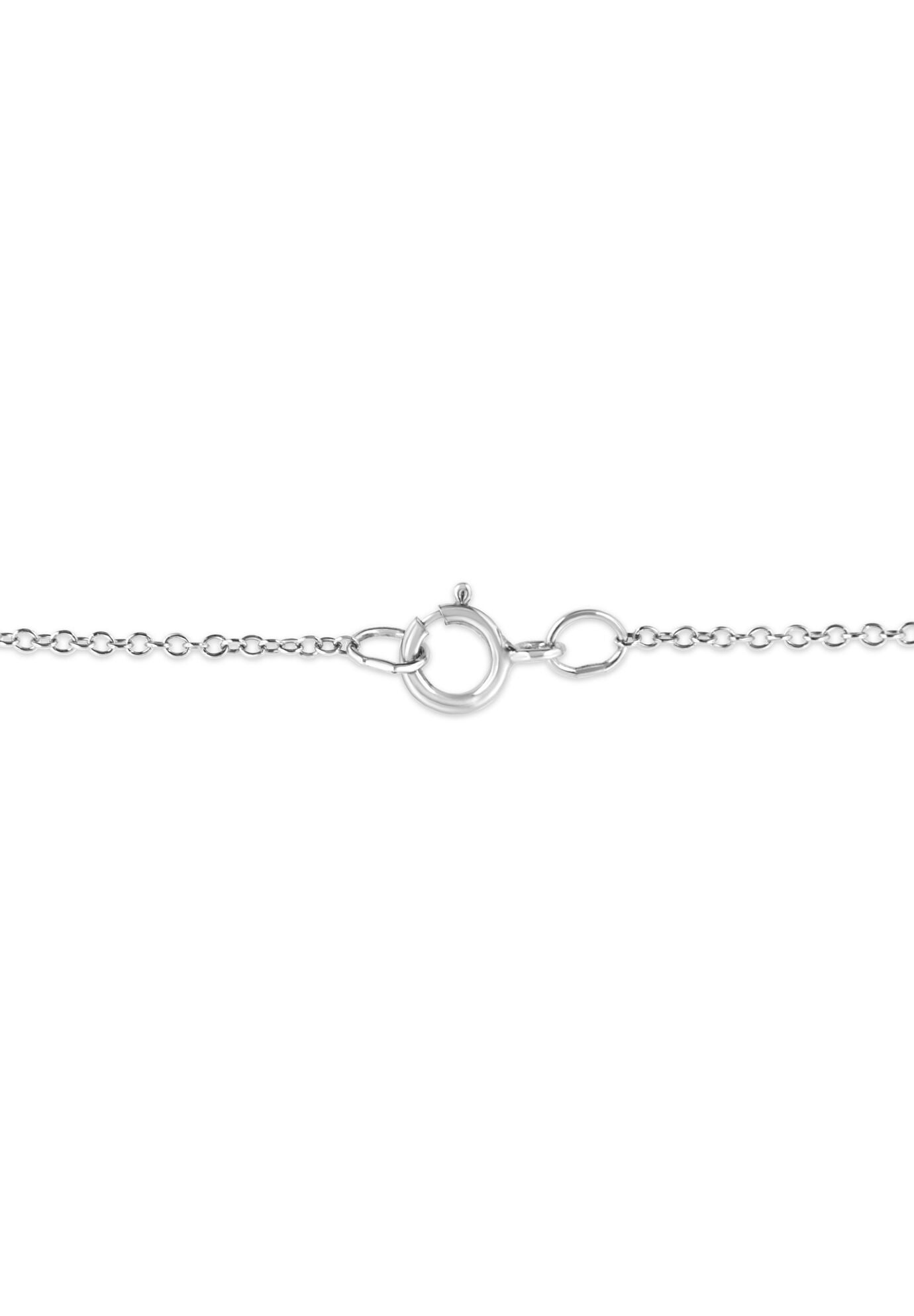 Sterling Silver Diamond Accent Aries Zodiac Key Pendant Necklace, , alternate image number 3