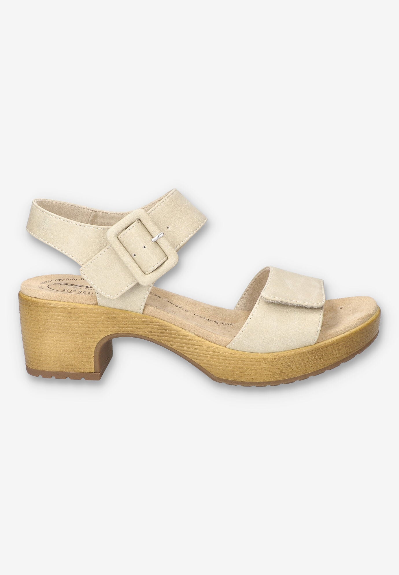 Marva Slip-Resistant Sandal, STONE, alternate image number 2