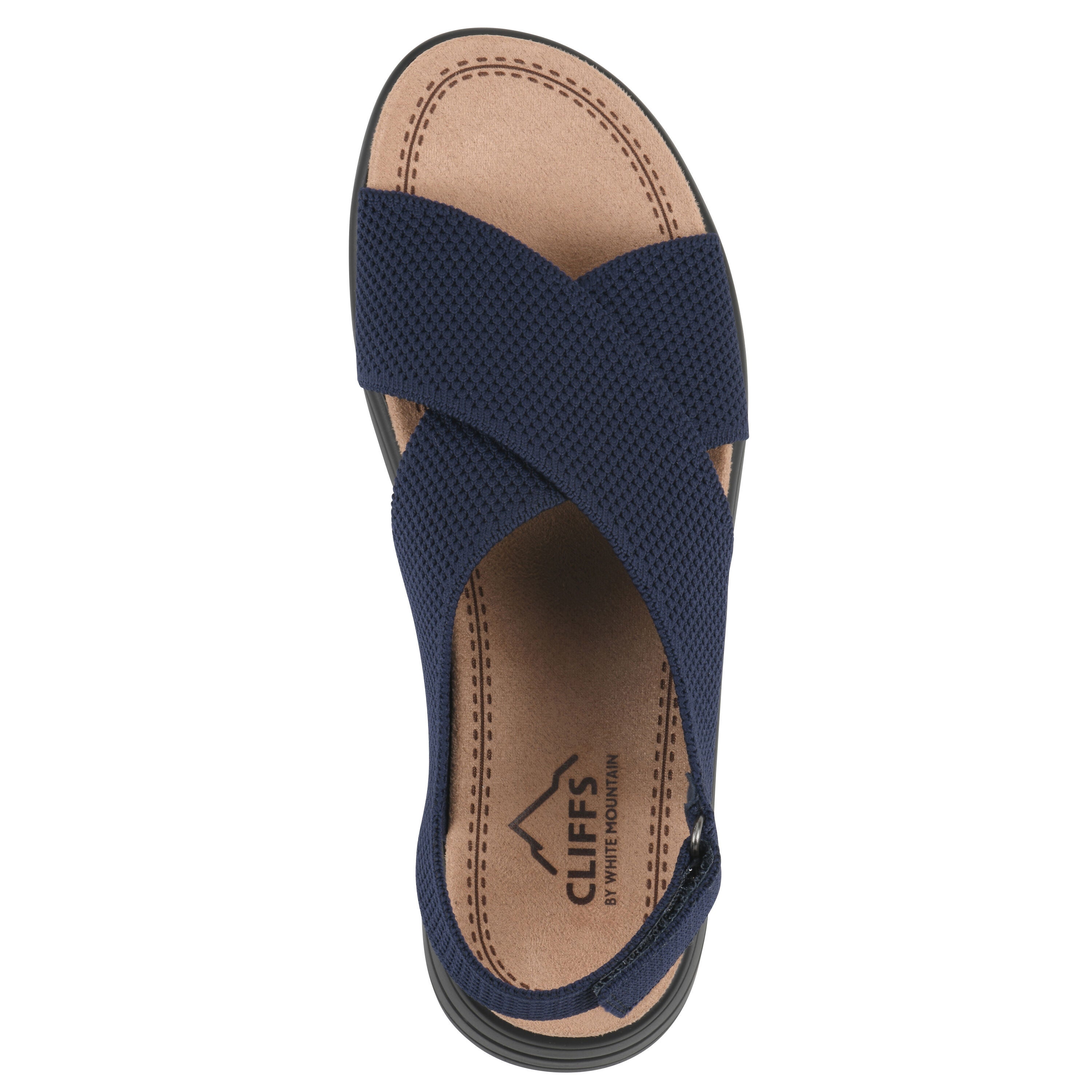Harleen Flatform Sandal, NAVY FABRIC, alternate image number 4