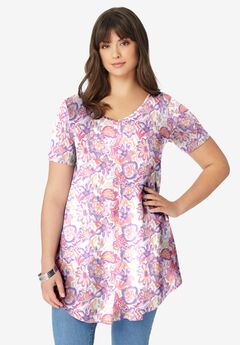 V Neck Swing Ultra Drape Tunic