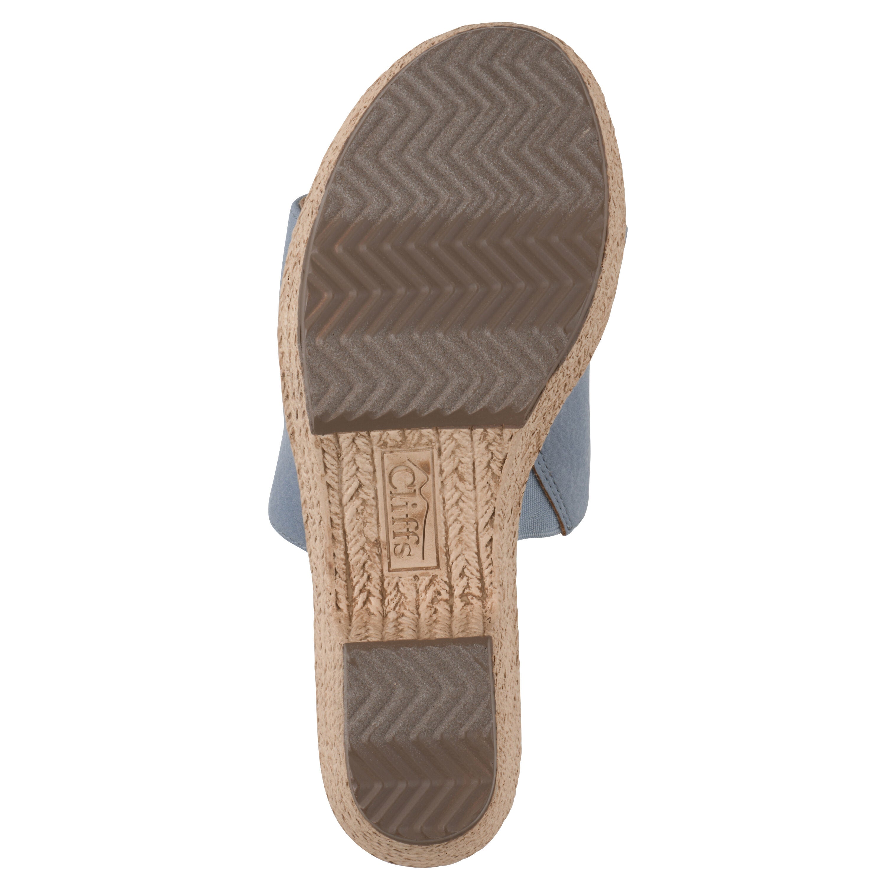 Birkley Wedge Sandal, PERIWINKLE NUBUCK, alternate image number 5